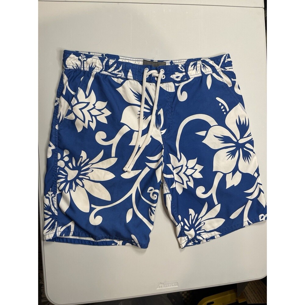 Old Navy Men's Large Drawstring Cargo Logo Board Shorts Swimwear
